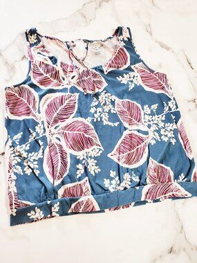 Floral Sleeveless Top Sonoma Life Style size XL